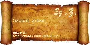 Szuhai Zobor névjegykártya